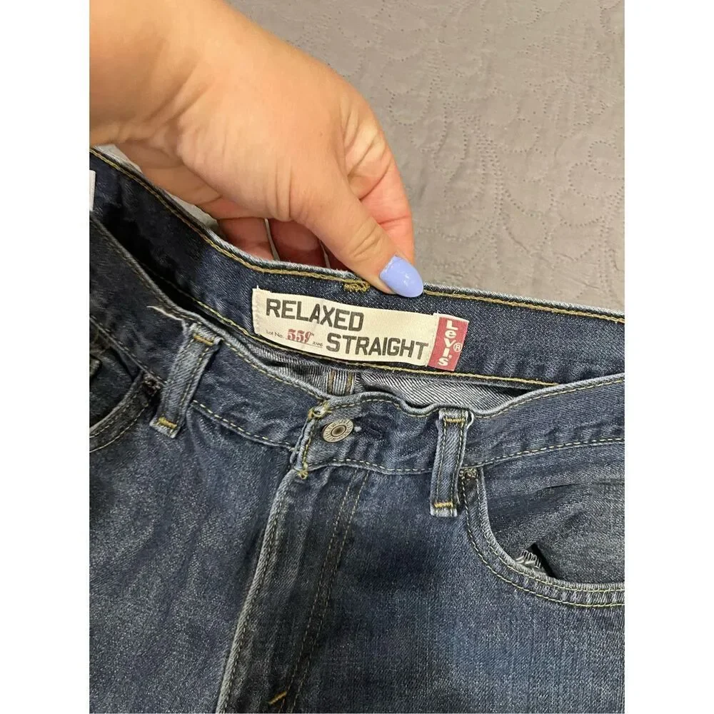 Levi’s Relaxed Straight Men’s Jeans 34x34 Dark Wash